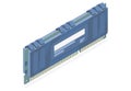 Computer ram isometric simple designed