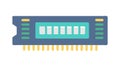 Computer RAM Memory Module Vector Icon, vector design Generative AI Royalty Free Stock Photo
