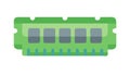 Computer RAM Memory Stick for Data Storage, vector design Generative AI Royalty Free Stock Photo