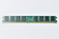 Computer RAM module on a clean white background, a close-up view of memory sticks Royalty Free Stock Photo