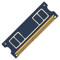 Computer RAM module for memory upgrade and PC build components Royalty Free Stock Photo