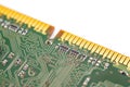 Computer RAM, system memory, main memory, random access memory, internal memory, onboard, computer detail, close-up, high resoluti Royalty Free Stock Photo