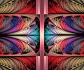 Computer rendered abstract color fractal artwork