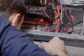 Computer repair cleaning of components, from dust your