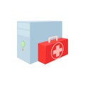Computer repair icon, cartoon style Royalty Free Stock Photo