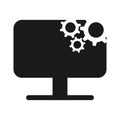 Computer Repair Icon Symbol Sign Isolate on White Background,Vector Illustration Royalty Free Stock Photo