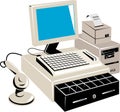 Computer retail point of sale Royalty Free Stock Photo