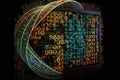 computer, running genetic programming algorithm to solve complex mathematical problem