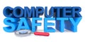 Computer safety on white