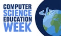 computer science education week for better computer education Royalty Free Stock Photo