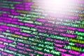Computer science lesson. Software abstract background. Royalty Free Stock Photo