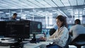 Computer scientist working in high tech server hub