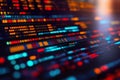 computer screen analyzing DNA sequences using bioinformatic software Royalty Free Stock Photo