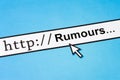 Online rumours concept Royalty Free Stock Photo