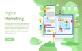 Computer Screen, Digital Marketing Online Web Page