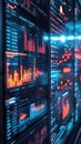 Computer screen featuring a detailed chart displaying data analysis and trends for business insights and strategic