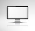 Computer screen. PC monitor for office computers to monitor electronic data. Vector illustration