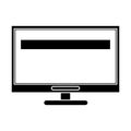 Computer screen tool repair support pictogram Royalty Free Stock Photo