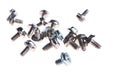 Computer screws against white background Royalty Free Stock Photo
