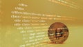 Computer script. Software background. Source code photo. Website programming code. Programmer developer screen. Developer working Royalty Free Stock Photo
