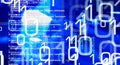 Computer security big data attack, cyber crime backgrounds Royalty Free Stock Photo