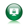 Computer security icon web button