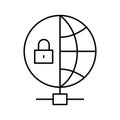 Computer security Vector icon which can easily modify or edit Royalty Free Stock Photo