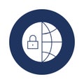 Computer security Vector icon which can easily modify or edit Royalty Free Stock Photo