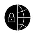 Computer security Vector icon which can easily modify or edit Royalty Free Stock Photo
