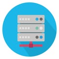 Computer server Color Vector icon which can easily modify or edit Royalty Free Stock Photo