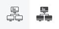 Computer server icon Royalty Free Stock Photo