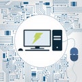 Computer, socket and electronics circuit