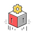 computer soft development color icon vector illustration Royalty Free Stock Photo