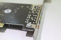 Computer sound card close up Royalty Free Stock Photo