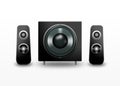 Computer speakers Royalty Free Stock Photo