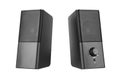 Computer speakers on a white background Royalty Free Stock Photo