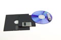 Computer storage disks Royalty Free Stock Photo