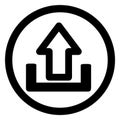 this is computer symbol, upload icon