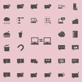 computer synchronization icon. Detailed set of Minimalistic icons. Premium quality graphic design sign. One of the collection ic