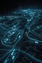 A computer system displaying a highly intricate AI algorithm tracking cars and mapping traffic flow. . AI generation