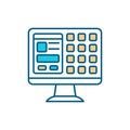 Computer system RGB color icon Royalty Free Stock Photo