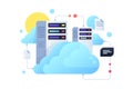 Computer system using for cloud servers with sun.