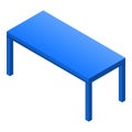 Computer table icon, isometric style Royalty Free Stock Photo