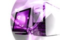 Computer technology mix - violet Royalty Free Stock Photo