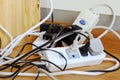 Power Cords in a Dangerously Tangled Mess