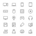 Computer thin icons