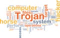 Computer trojan background concept Royalty Free Stock Photo