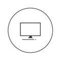 Computer vector web icon Royalty Free Stock Photo