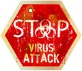 Computer virus alert Royalty Free Stock Photo