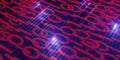 Computer virus digital binary data Encryption and data concepts that harm computers technology background 3d illustration Royalty Free Stock Photo